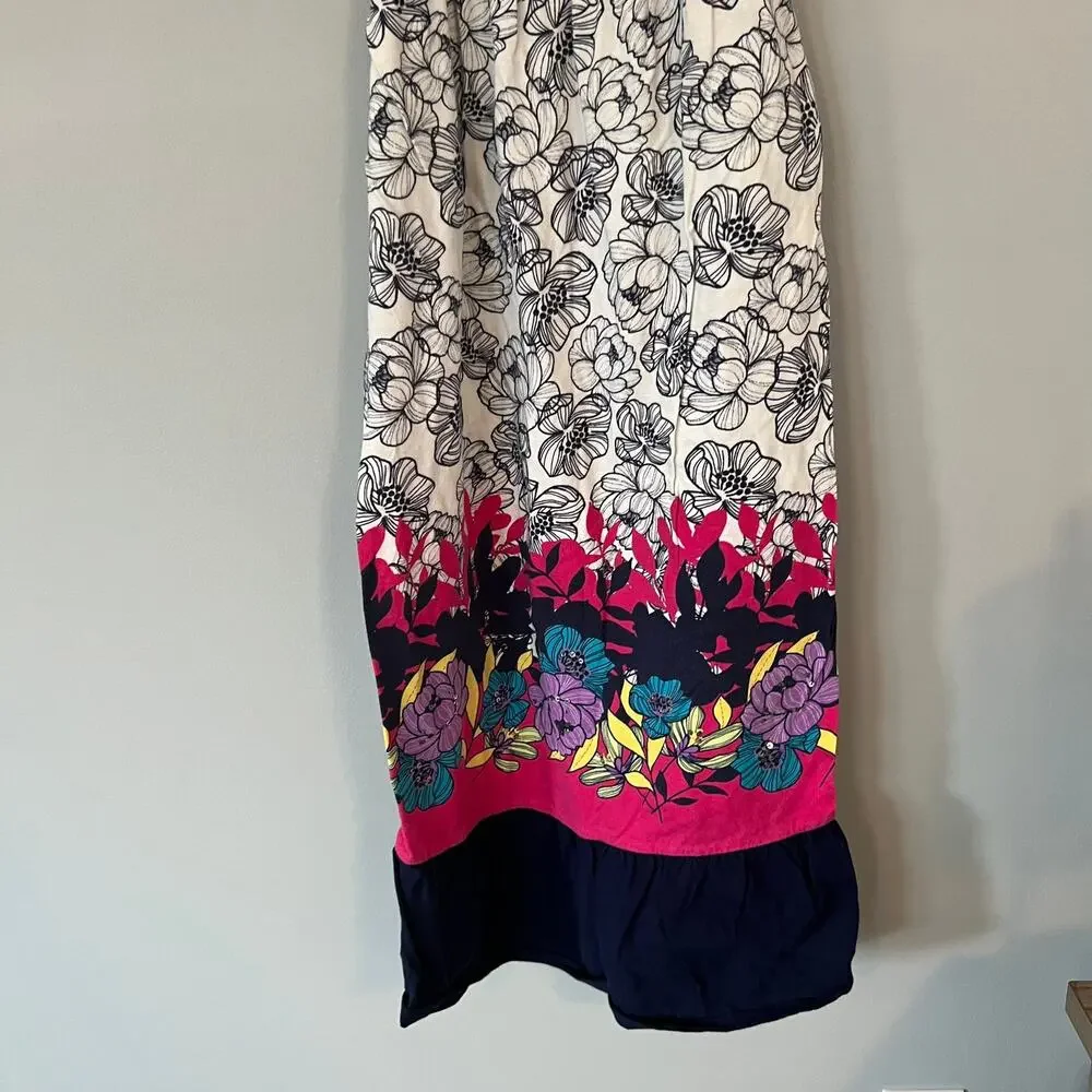 Justice Girls Floral Cotton Summer Dress Size 8